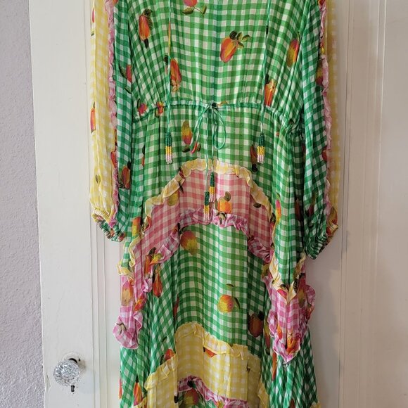 FARM RIO Mixed Picnic Maxi dress Medium - Picture 4 of 7